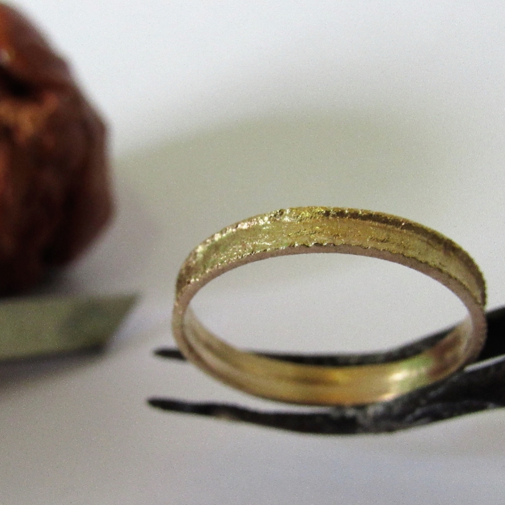Minimalist Gold Wedding Ring 14k 18k 24k | Handmade Band For Couples |